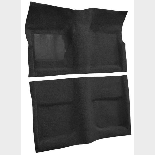 Gulvt�ppe sort Cougar &amp; Mustang convertible 1965 til 1968 (TFA MA950AA - 1502)