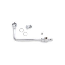 Fuel Line i chrome stl Edelbrock 8126 'single-line' Single-Feed Fuel Line Kits 