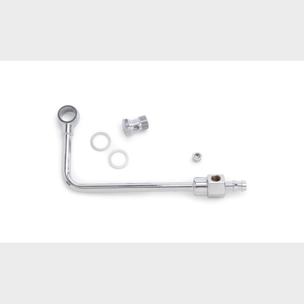 Fuel Line i chrome st�l Edelbrock 8126 'single-line' Single-Feed Fuel Line Kits 