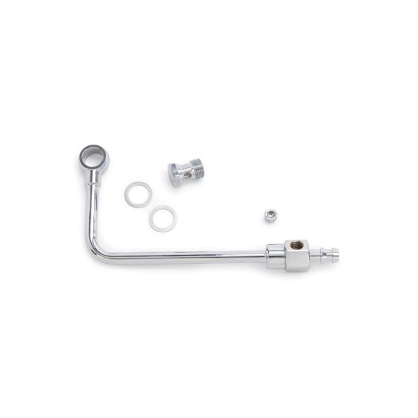 Fuel Line i chrome stl Edelbrock 8126 'single-line' Single-Feed Fuel Line Kits 