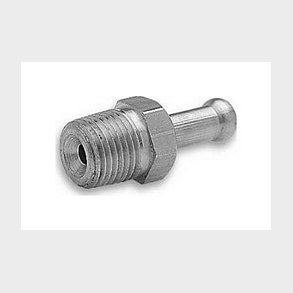 Fuel fitting (lige) karburator m.m. 1/8 NPT til 3/16 slange (Edelmann 820230)