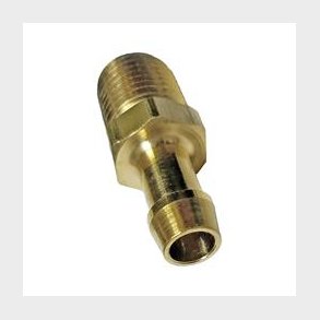 Fuel fitting (lige) karburator m.m. 1/4 NPT til 3/8 slange (Edelmann 846460)