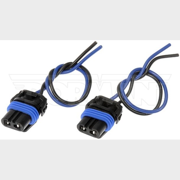 Fatning/stik til 9005 forlygtep�re. s�t med 2 stk. (Dorman 84792)