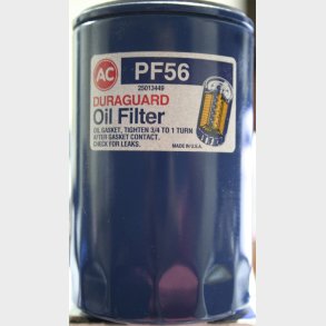 Oliefilter Chevrolet Corvette 1990 til 1995 mm. (AC Delco PF56)