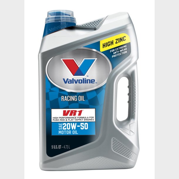 Valvoline Motorolie VR1 Racing 20W50 5L / 5Q (DK873432 - US 881172) Zink PPM 750