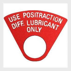 Posi-Traction m�rkat 1965-1972 Corvette