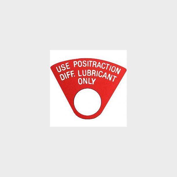 Posi-Traction m�rkat 1965-1972 Corvette