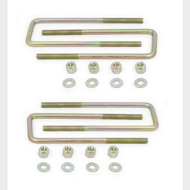 U-b�jler/Drageb�nd til bladfjeder square top s�t med 1 stk. Tyk 9/16" Lang 9" Bred 2-1/2"