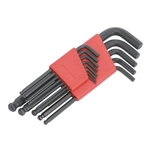 Vrktj, Umbracongle st i tommer med 13 dele (Pittsburgh Professionelt 94595) SAE Ball End Hex Key
