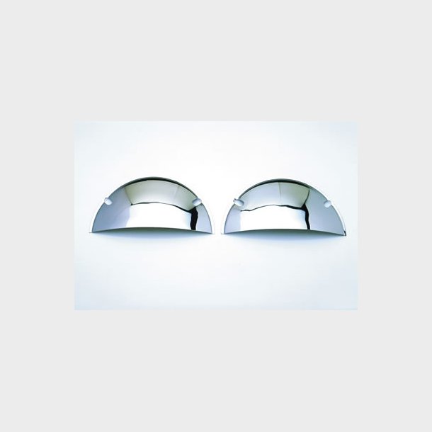 �jenskygge chrome 7" - 7 &frac12;" lygte S�t m. 2 stk. light covers (Trans Dapt 9512)