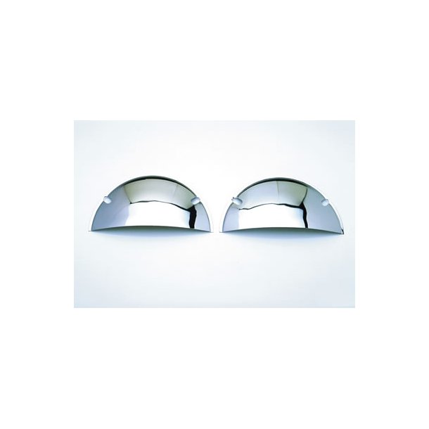 jenskygge chrome 7" - 7 " lygte St m. 2 stk. light covers (Trans Dapt 9512)