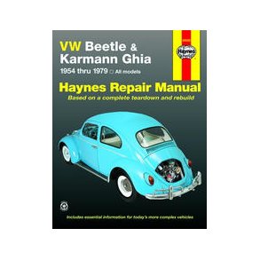 Haynes Reparations Hndbog, VW Beetle & Karmann Ghia 1954 til 1979