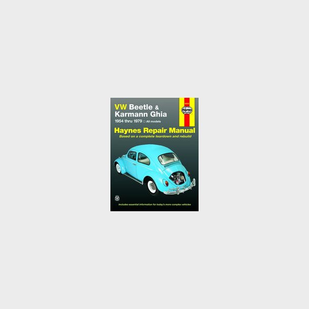 Haynes Reparations H�ndbog, VW Beetle &amp; Karmann Ghia 1954 til 1979