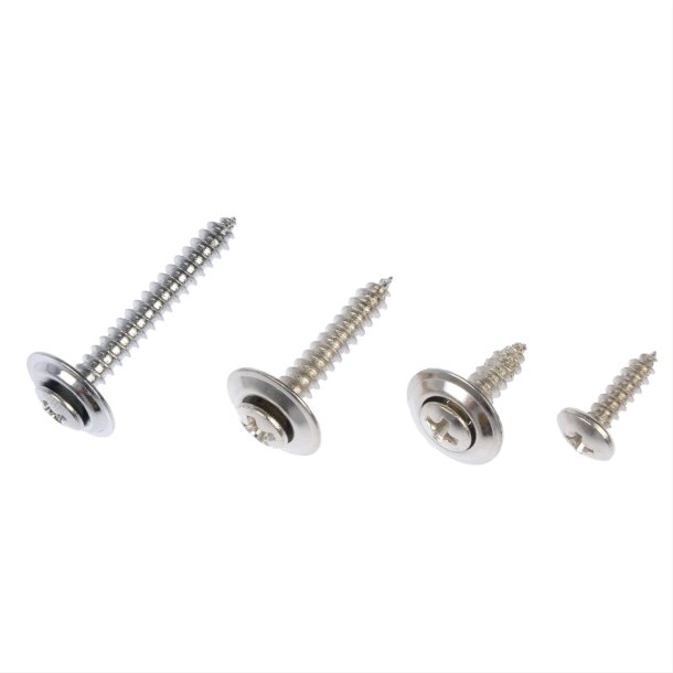 Monteringsskruer til interi�r 12 skruer, 12 blanke i hver 4 str. (Dorman 961225)