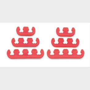 T�ndkabel holder i r�d plast til 7mm. & 8mm. kabler Mr. Gasket 9727