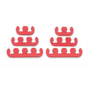 Tndkabel holder i rd plast til 7mm. & 8mm. kabler Mr. Gasket 9727