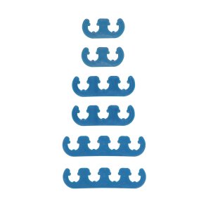 Tndkabel holder i bl plast til 7mm. & 8mm. kabler (Mr Gasket 9877)