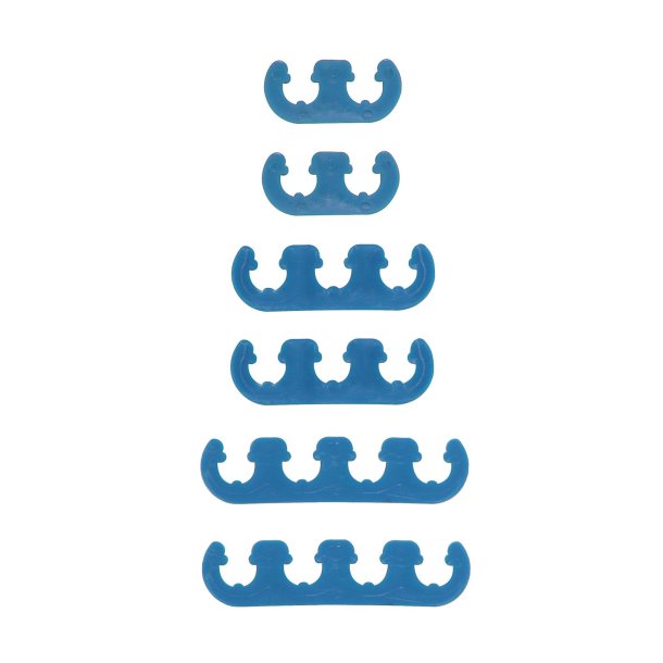 Tndkabel holder i bl plast til 7mm. &amp; 8mm. kabler (Mr Gasket 9877)