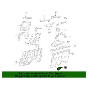 Tank klap Astro/Safari 1985 til 2005 (Brugt Texas import) tanklge/benzinklap