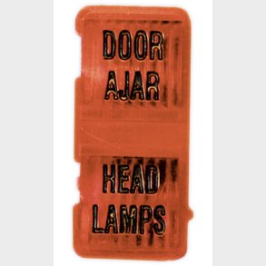 Corvette Door Ajar Warning Lens 1969-71