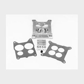 Adapter/Spacer Edelbrock kit mel. indsug. & karburator til 4 port. (Square Bore Carburetor)