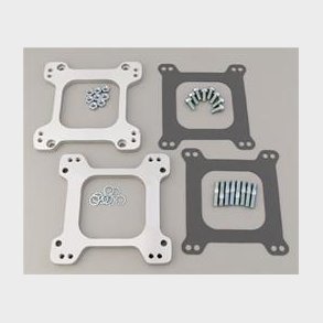 Adapter/Spacer Edelbrock kit mel. indsug. & karburator til 4 port. (s�t med 2 plader a 13,9mm.)