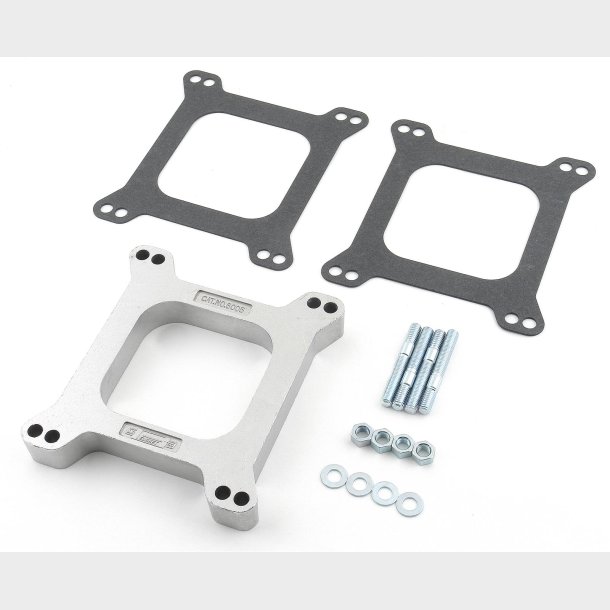 Adapter/Spacer kit mel. indsug. &amp; karburator 4 port. 1" = 25,4 mm. - Carburetor Adapter Mr. Gasket