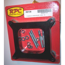 Adapter/Spacer kit mel. indsug. &amp; karburator 4 port. hjde 1" = 25,4 mm.  (RPC R9136 - G1401)