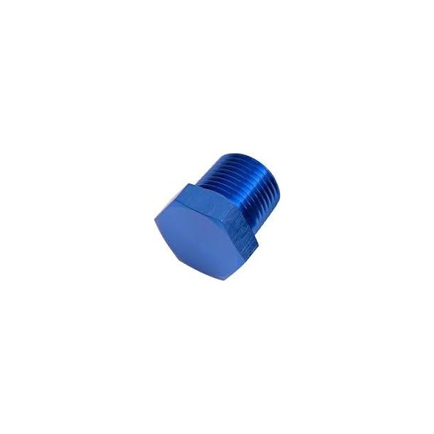 Aluminum Fitting, Endebolt str. 1/8" NPT (RPC Racing Power Company) NPT PLUG WITH HEX HEAD 1/8