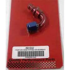 Aluminum Fitting, Push on hose fitting 120 grader str. AN 8 (RPC Racing ...
