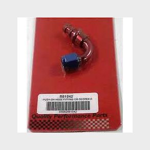 Aluminum Fitting, Push on hose fitting 120 grader str. AN 6 (RPC Racing Power Company)