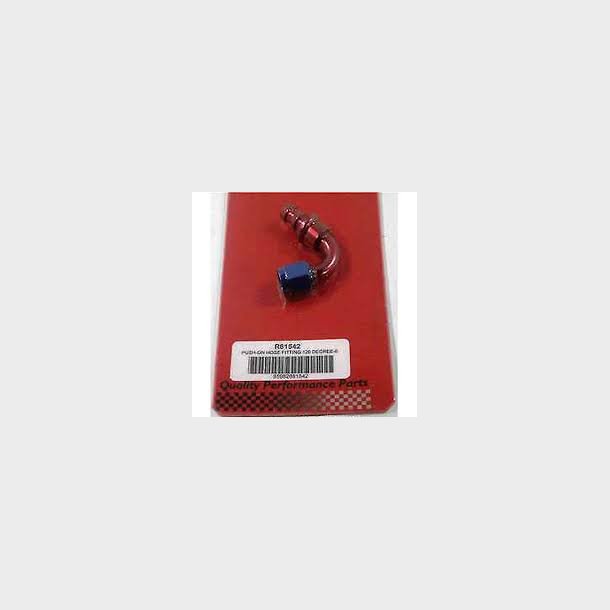 Aluminum Fitting, Push on hose fitting 120 grader str. AN 8 (RPC Racing Power Company)