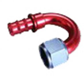 Aluminum Fitting, Push on hose fitting 180 grader str. AN 6 (RPC Racing Power Company)