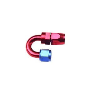 Aluminum Fitting, Swivel Hose end Reusable fitting 180 grader til AN 6 (RPC Racing Power Company)