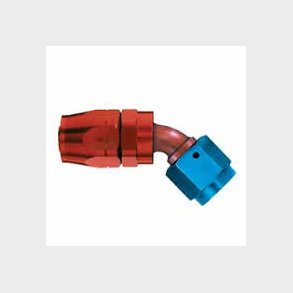 Aluminum Fitting, Swivel Hose end Reusable fitting 45 grader til AN 8 (RPC Racing Power Company)