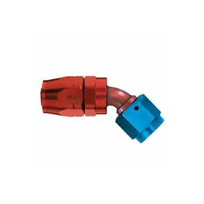 Aluminum Fitting, Swivel Hose end Reusable fitting 45 grader til AN 8 (RPC Racing Power Company)