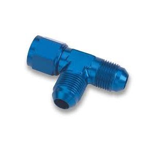 Aluminum Fitting, Swivel fitting T-Model til 2 x AN 6 male til 1 x 6 AN female (RPC Racing Power)