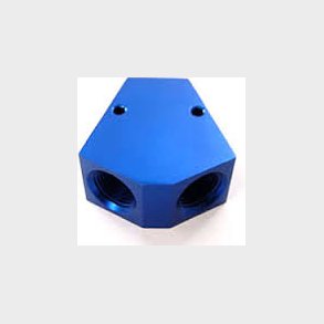 Aluminum Fitting, Y Block til indgangs str. 3/8