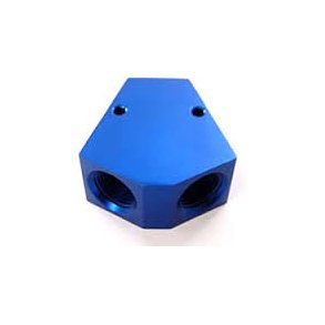Aluminum Fitting, Y Block til indgangs str. 3/8
