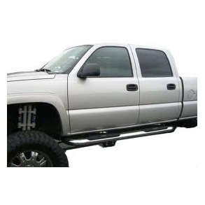 Stepbar / runningboard poleret rustfri stl Chevrolet Silverado 2001 til 2007 (Aries) 