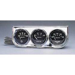 Autogage Analog Gauge Consoles triple st 2" dia. med sort skive - Autometer 2349