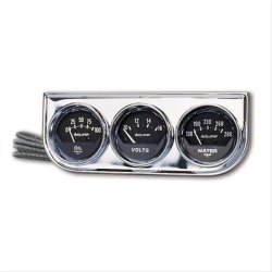 Autogage Analog Gauge Consoles triple st 2" dia. med sort skive - Autometer 2349