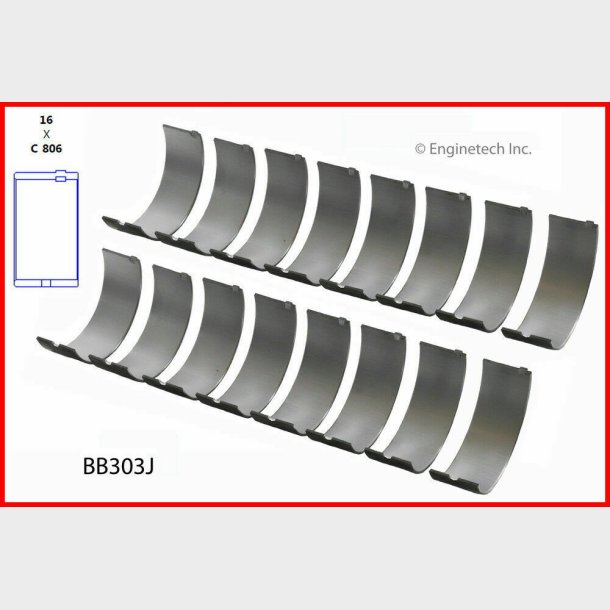 Plejllejer Mopar B/B 1958 til 1978 (Enginetech BB303J - Sealed Power 2320CP)