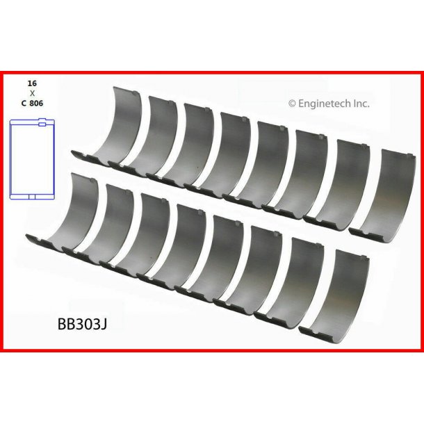 Plejllejer Mopar B/B 1958 til 1978 (Enginetech BB303J - Sealed Power 2320CP)