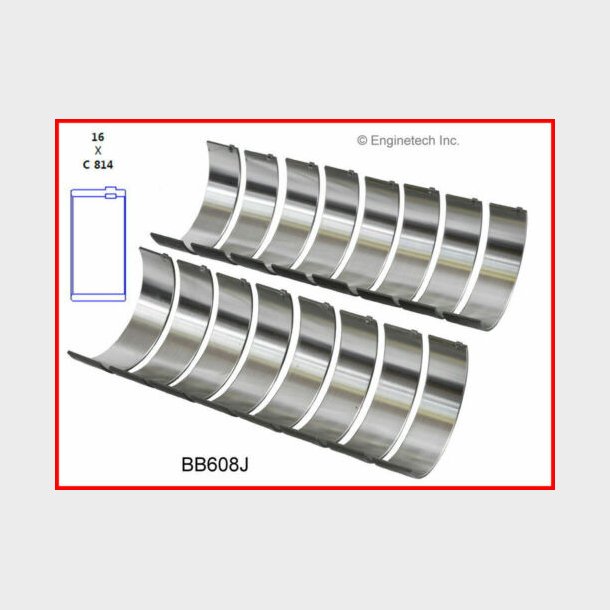 Plejllejer Ford 351W (Enginetech BB608J - Clevite CB831P - S/P 83380A - CR814SI)