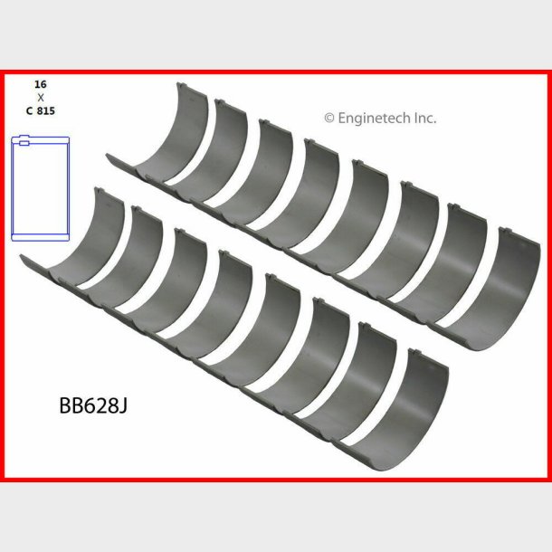 Plejllejer Pontiac 324, 326, 350, 389, 400, 421, 428 og 455 (Enginetech BB628J - 1555CPA)