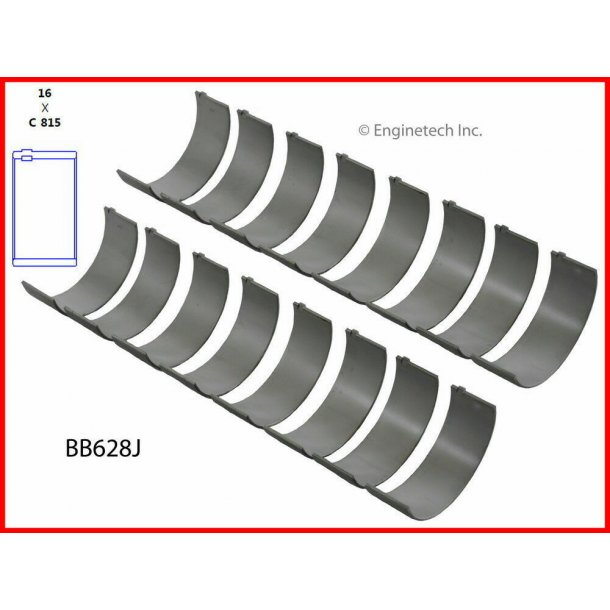 Plejllejer Pontiac 324, 326, 350, 389, 400, 421, 428 og 455 (Enginetech BB628J - 1555CPA)