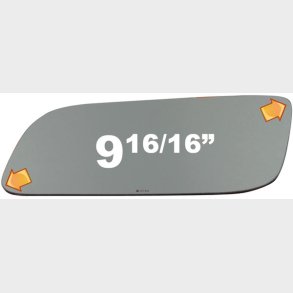 Spejlglas h�jre Chevrolet truck 1992 til 2002 (VARIOUS MFR GM1323618)