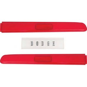 Baglygteglas st Dodge Challenger 1970 (ME1530) Tail Lamp, Back Up Lens Set (Revne i glas)