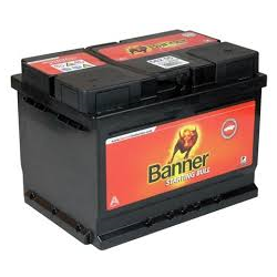 Batteri Banner model 851 65AH &amp; koldstart 790SAE (har b�de top og side poler) Starting Bull 851
